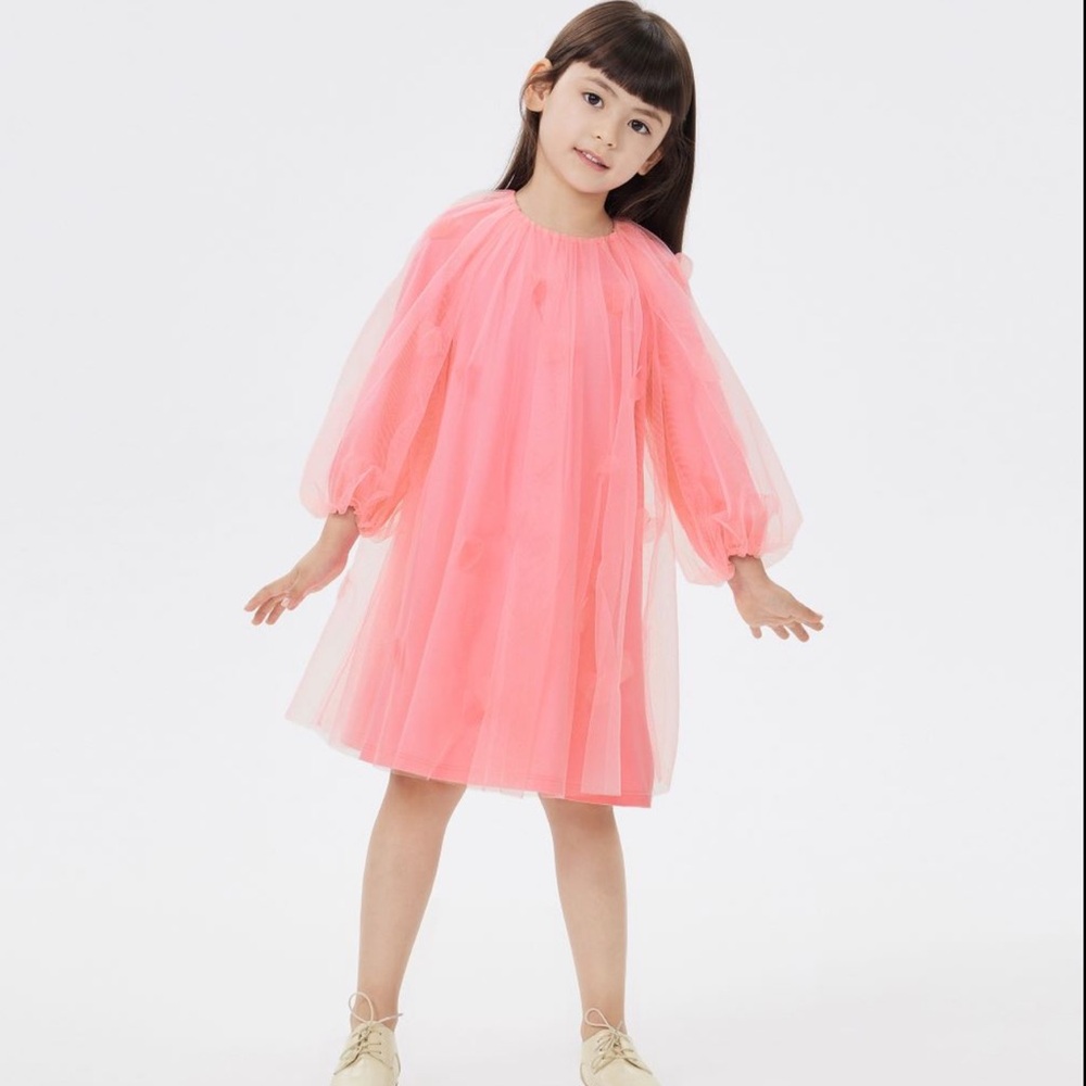 JNBY sheer petal dress